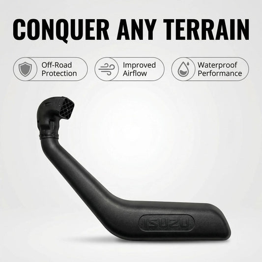 Snorkel Kit for Isuzu D-Max (2020-Current Models) - UV Resistant Air Intake 3rd Gen RG Series, High-Flow Water Crossing & Off-Road Engine Protection
