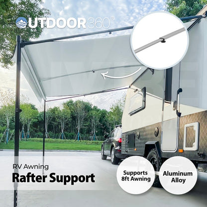 RV Awning Rafter Center Support For RV Camper Aluminum Alloy 8ft