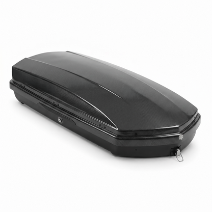 Car Roof Rack Bag, 550L Extra Large Carriers fit Crossbar Roof Racks, Carbon Fiber Finish with Lock for Camping Travel