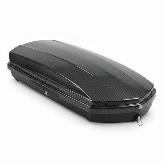 Car Roof Rack Bag, 550L Extra Large Carriers fit Crossbar Roof Racks, Carbon Fiber Finish with Lock for Camping Travel