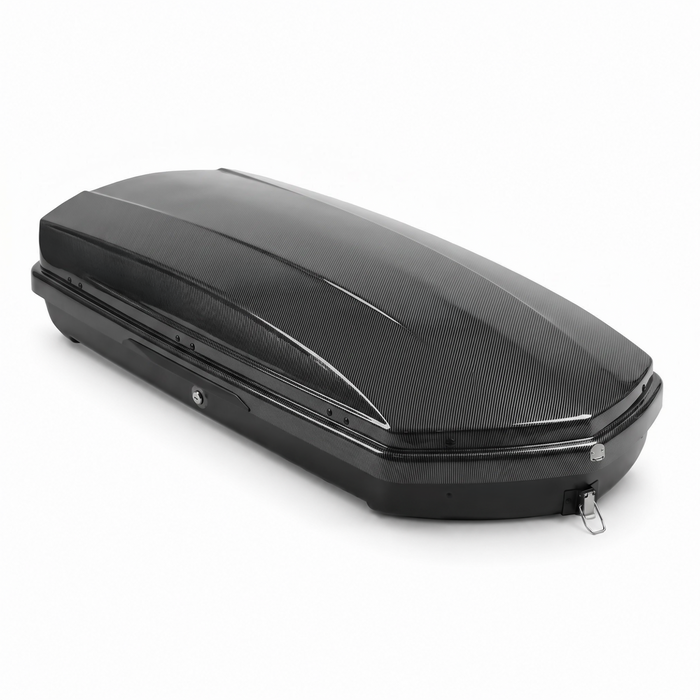 Car Roof Rack Bag, 550L Extra Large Carriers fit Crossbar Roof Racks, Carbon Fiber Finish with Lock for Camping Travel