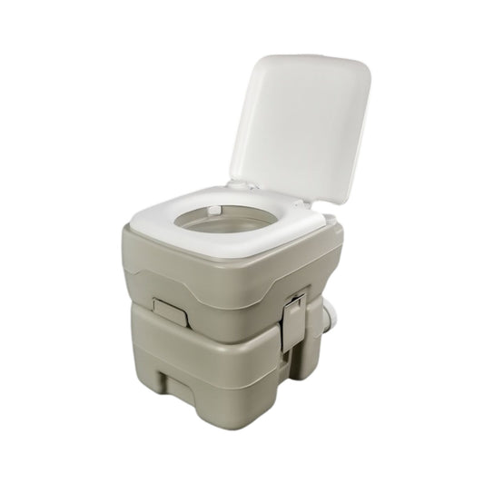 Portable Toilet - 21L leak-proof toilet with manual flush for camping, RVs, boats, travel, elderly, pregnant women, and indoor or outdoor use