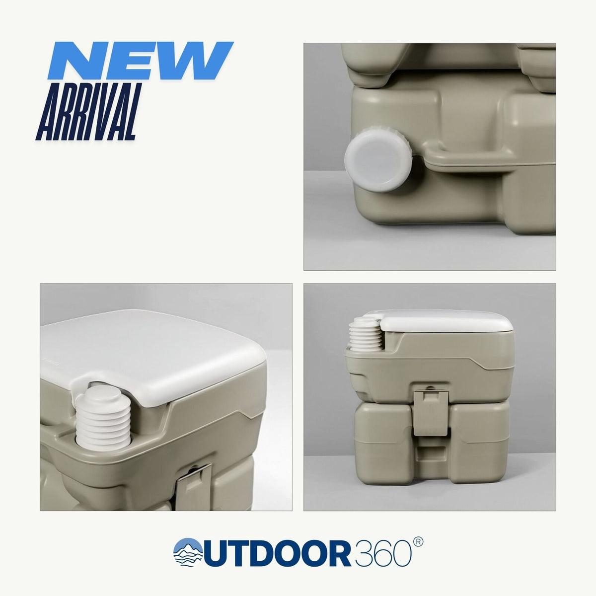 Portable Toilet - 21L leak-proof toilet with manual flush for camping, RVs, boats, travel, elderly, pregnant women, and indoor or outdoor use