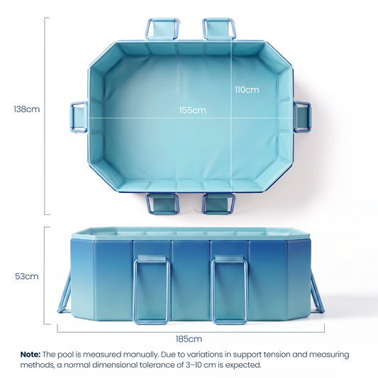 Swimming Pool Foldable Above Ground PVC Pool Kids Adult Outdoor Pool