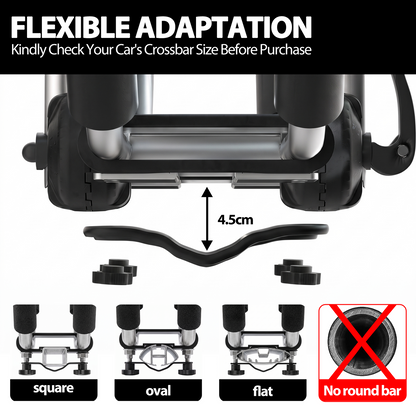 2PCS Kayak Roof Rack, Folding J-Bar Carrier for Kayak, Canoe, SUPs and Paddle
