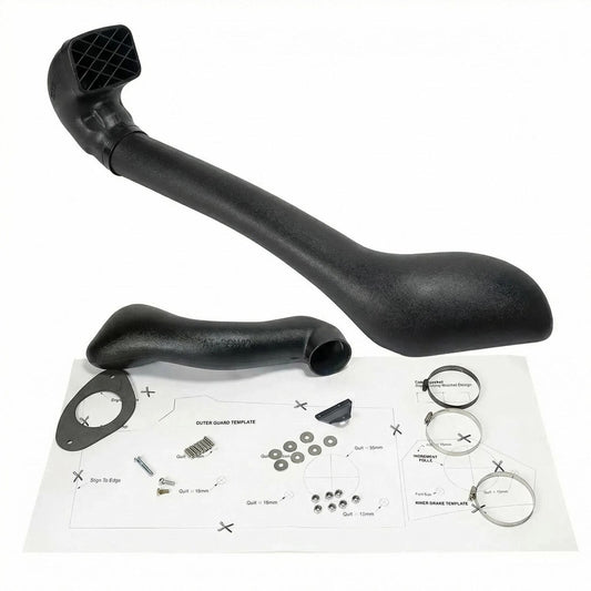 Snorkel Kit for Isuzu D-Max (2012-2018 Models) - Heavy Duty LLDPE Air Intake, Water Crossing & Dust Protection, UV Resistant Matte Black Finish