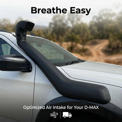 Snorkel Kit for Isuzu D-Max (2020-Current Models) - UV Resistant Air Intake 3rd Gen RG Series, High-Flow Water Crossing & Off-Road Engine Protection