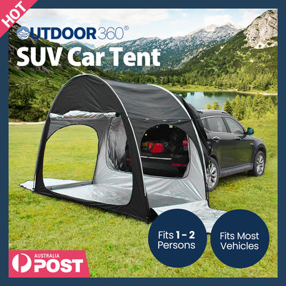 SUV Camping Tent Car Tailgate Shade Side Awning Canopy Portable Outdoor Shelter