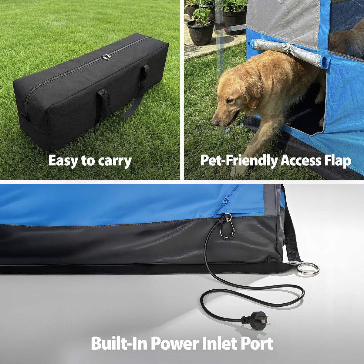 OUTDOOR360 Gazebo Inner Tent Kit | Converts 10' Straight Leg Canopy into 6P Gazebo Tent | Fit 3×3m Gazebo, Autumn Camping (Gazebo NOT Included)
